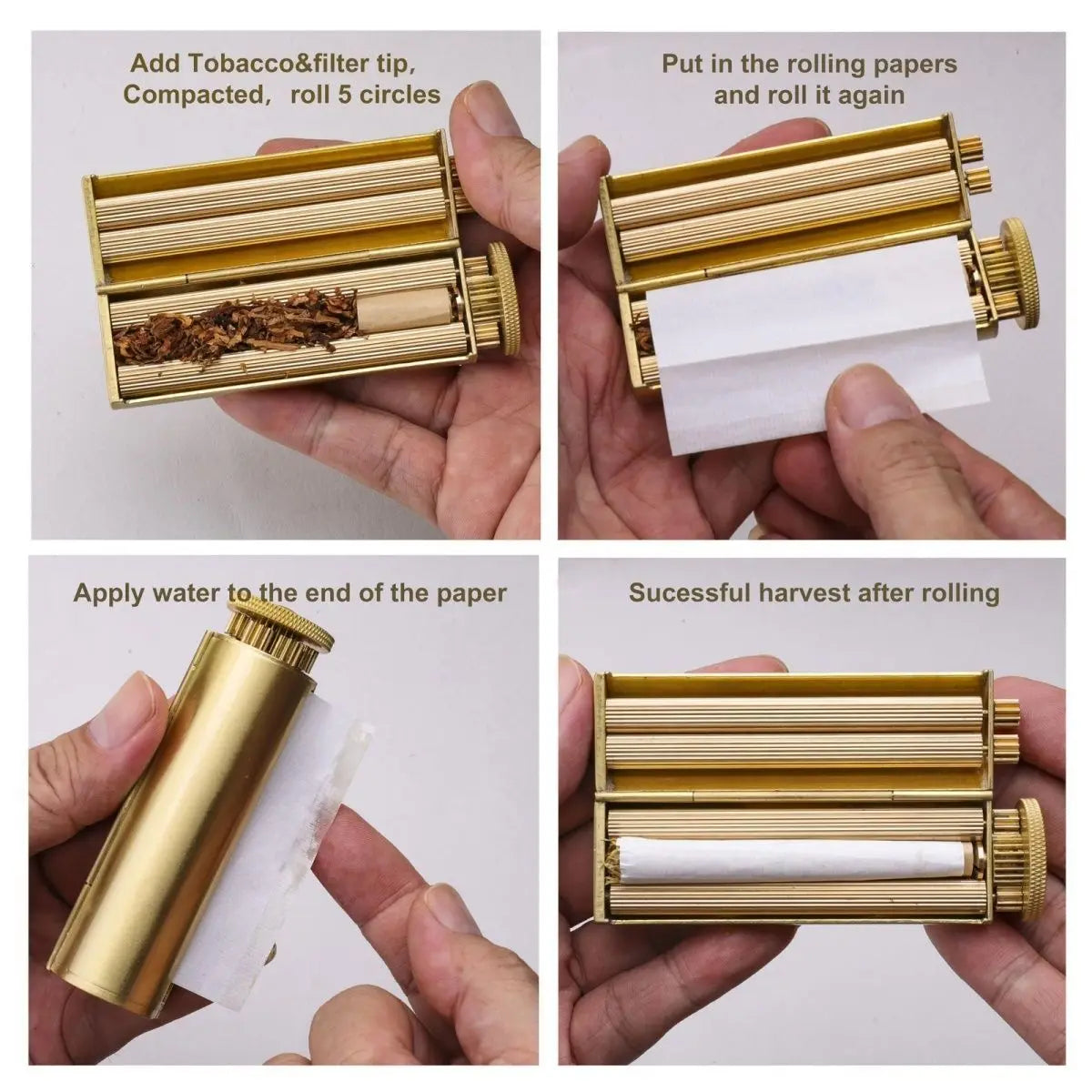Manual Mechanical Tobacco Rolling Brass Machine
